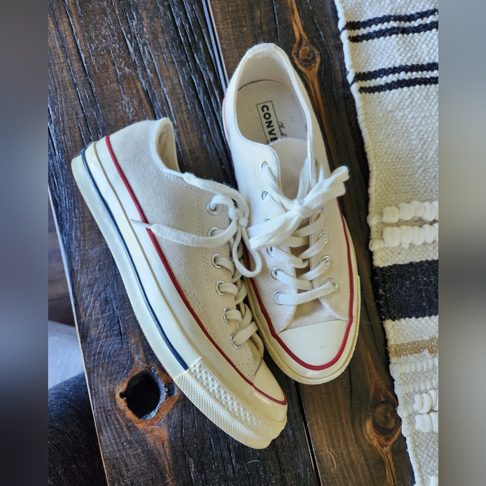 Converse Cream Chucks Canvas Sneakers